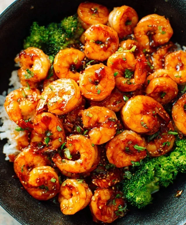 Honey Garlic Shrimp Bowls