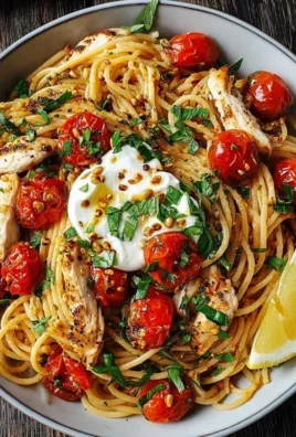 Chicken Spaghetti with Burrata