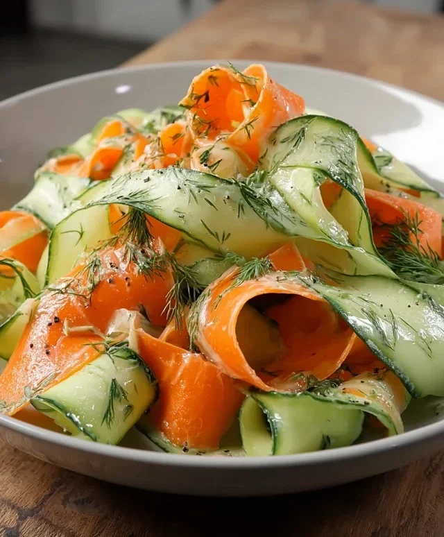 Carrot and Cucumber Ribbon Salad