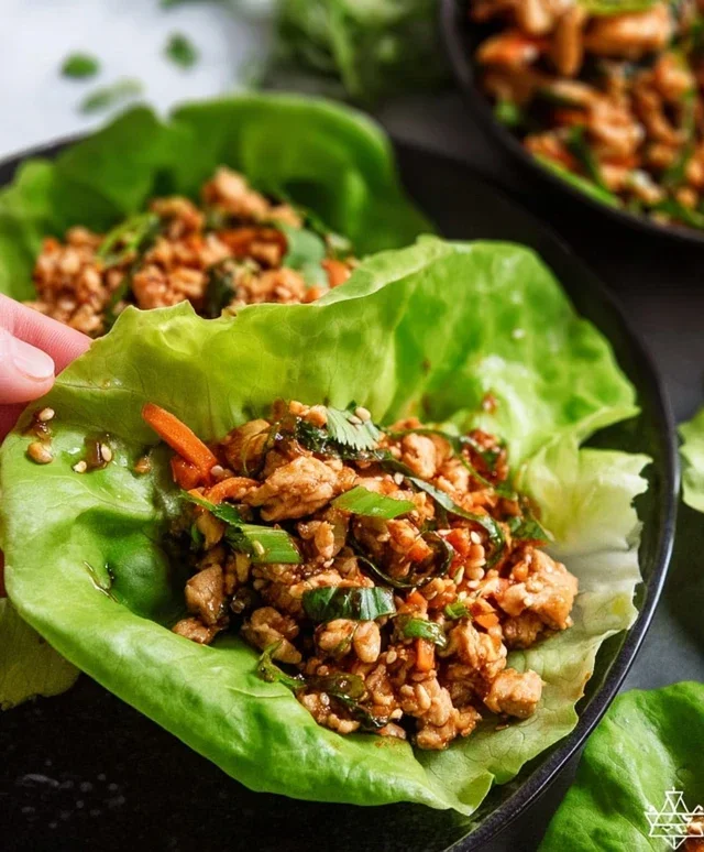 Thai Chicken Lettuce Wraps