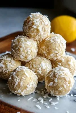 Lemon Coconut Protein Balls