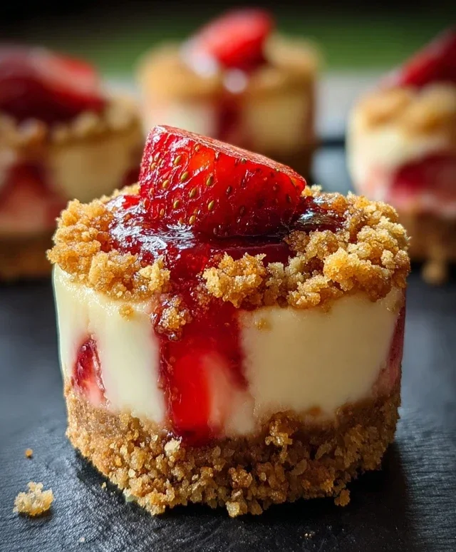 Strawberry Crunch Cheesecake Bites