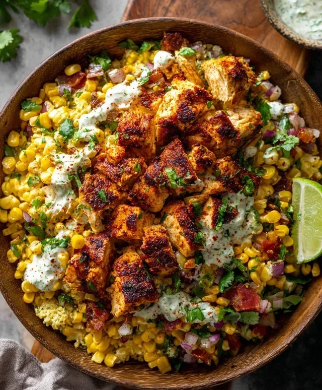Tasty Street Corn Chicken Bowl