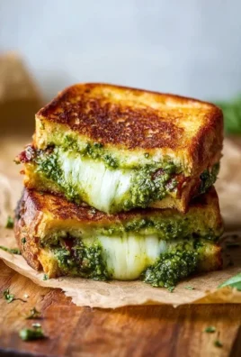 Sourdough Pesto Grilled Cheese