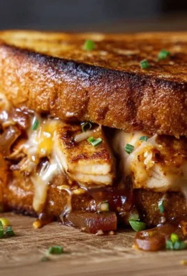 BBQ Chicken Grilled Cheese Sandwich