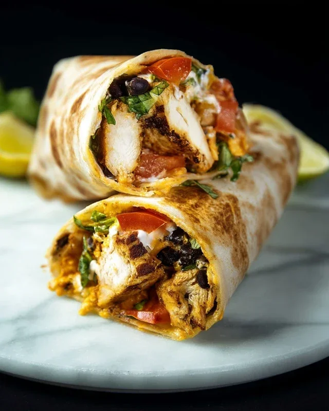 Chipotle Ranch Grilled Chicken Burrito