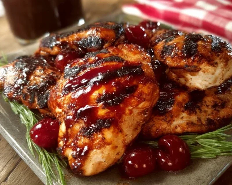 Cherry Dr. Pepper Grilled Chicken