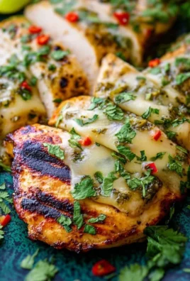 Grilled Salsa Verde Chicken with Pepper Jack