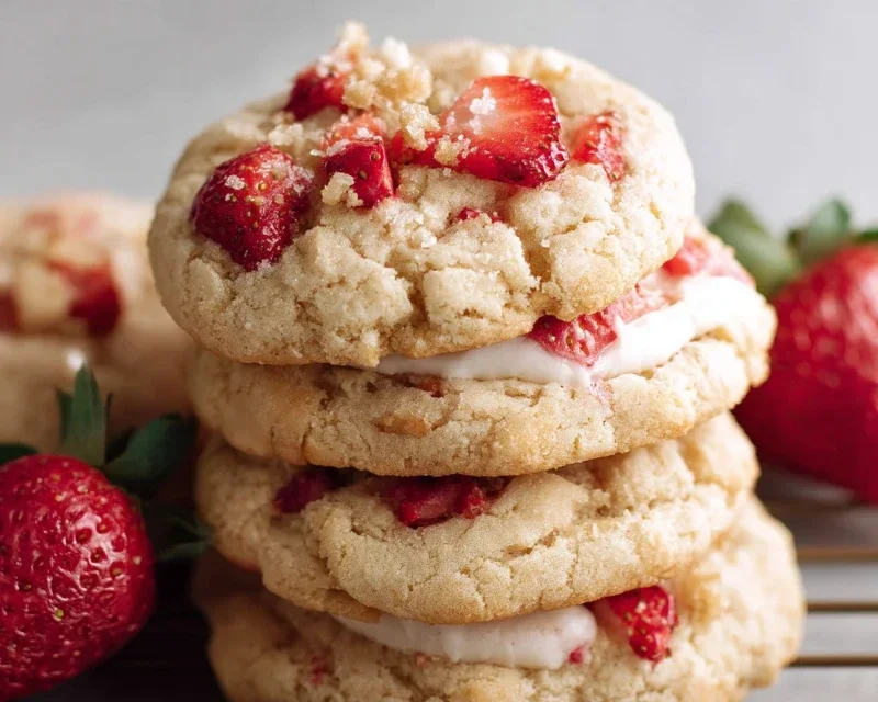 Strawberry Shortcake Cookies