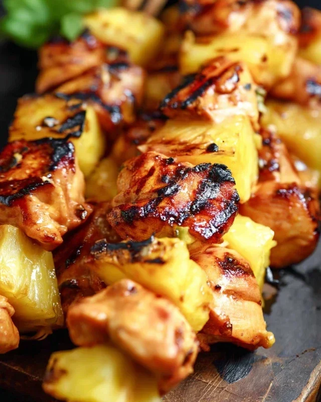 Pineapple Chicken Kebabs Recipe