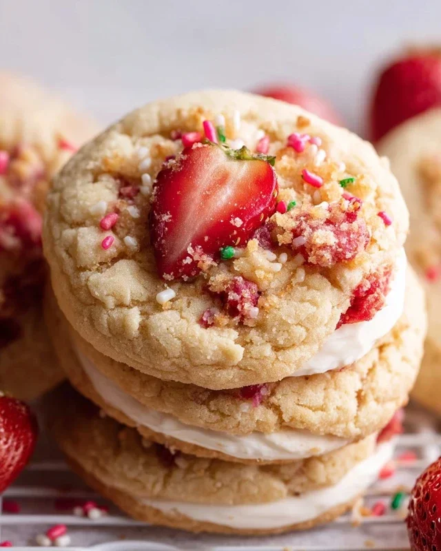 Strawberry Shortcake Cookies