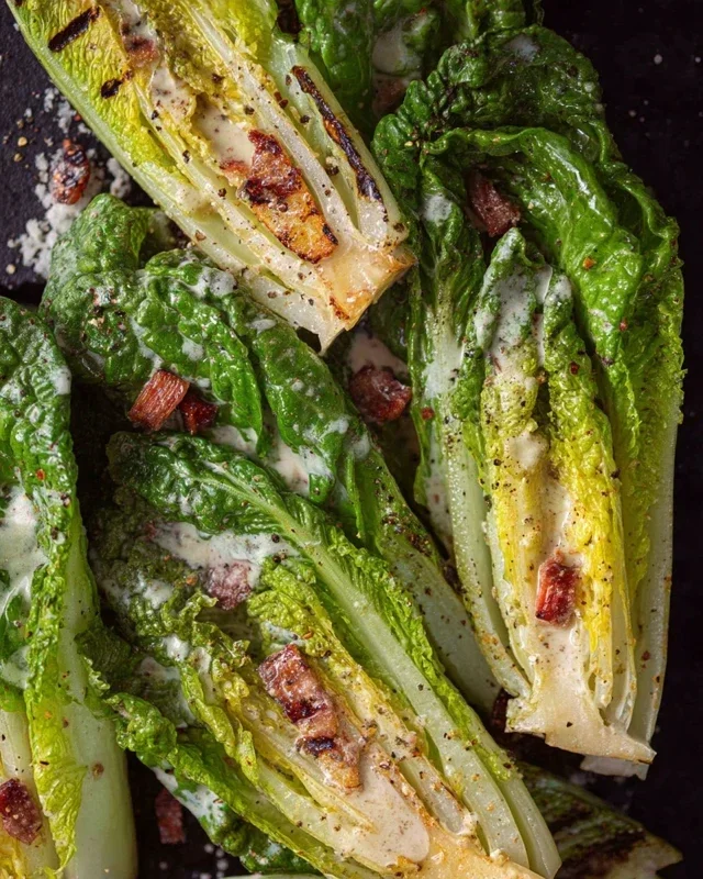 Grilled Romaine Caesar Salad Recipe
