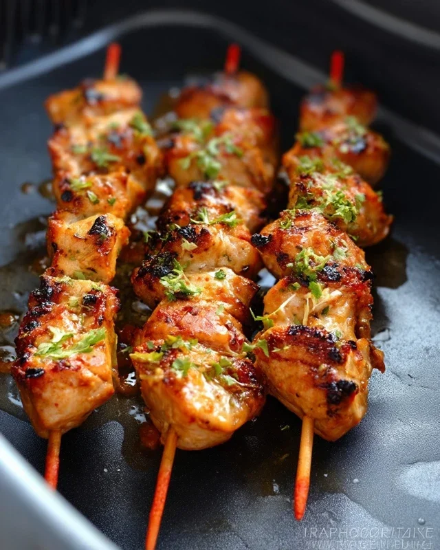 Bang Bang Chicken Skewers