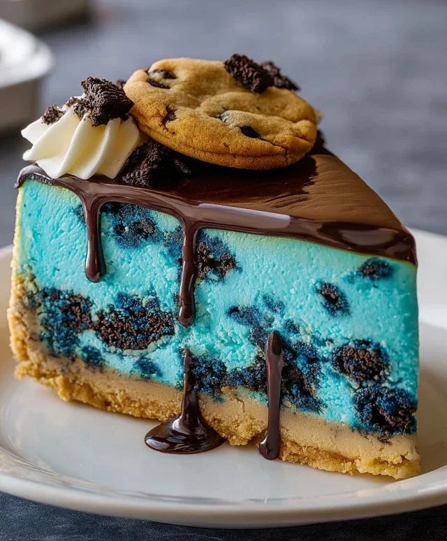 Cookie Monster Cheesecake