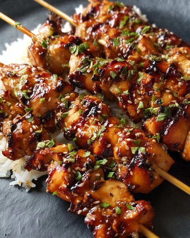 Teriyaki Chicken Skewers