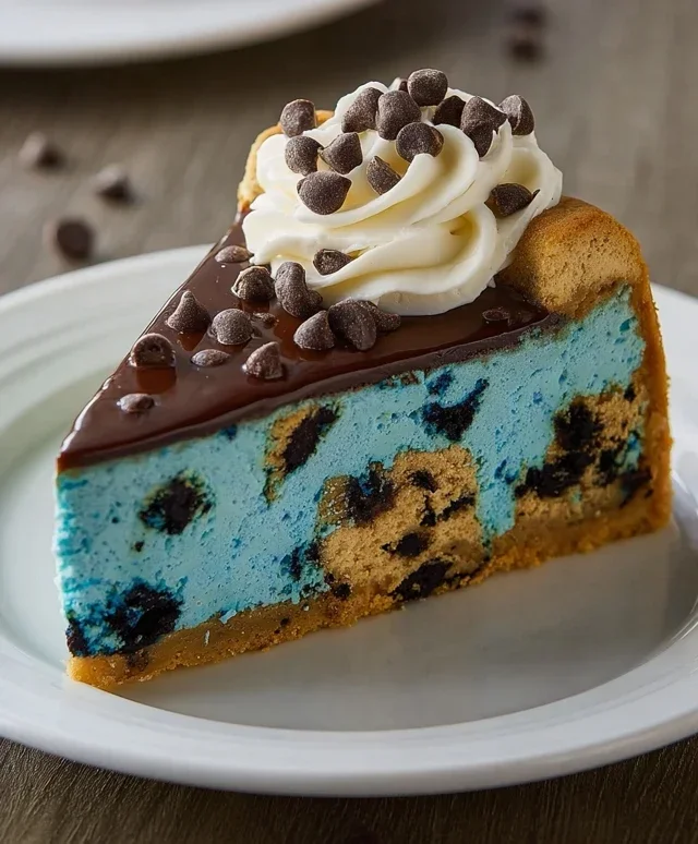 Cookie Monster Cheesecake