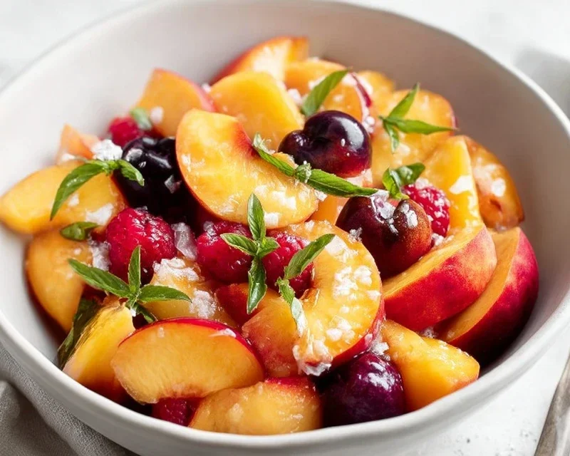 Summer Peach Fruit Salad