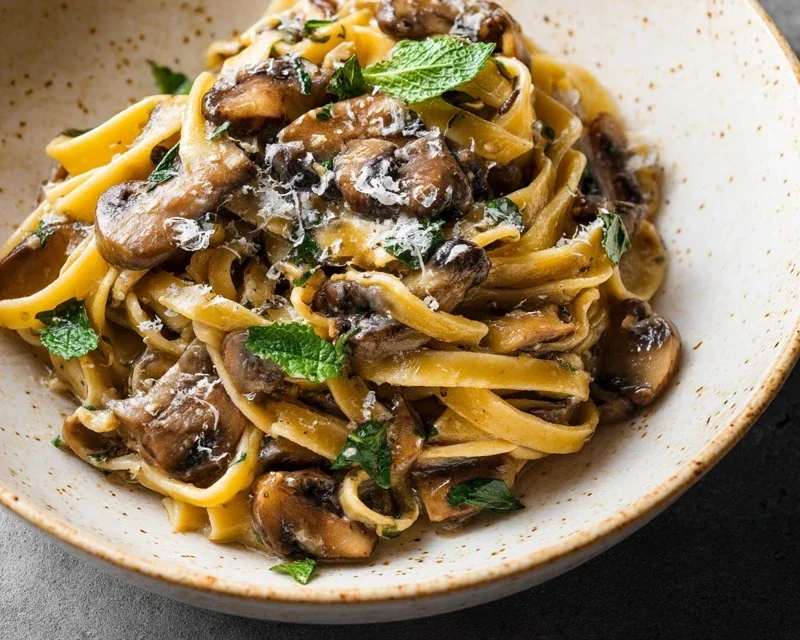Garlic Mushroom Pasta