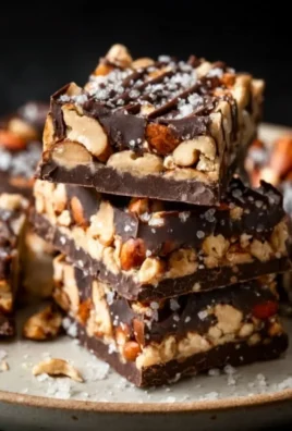 Dark Chocolate and Sea Salt Nut Bars