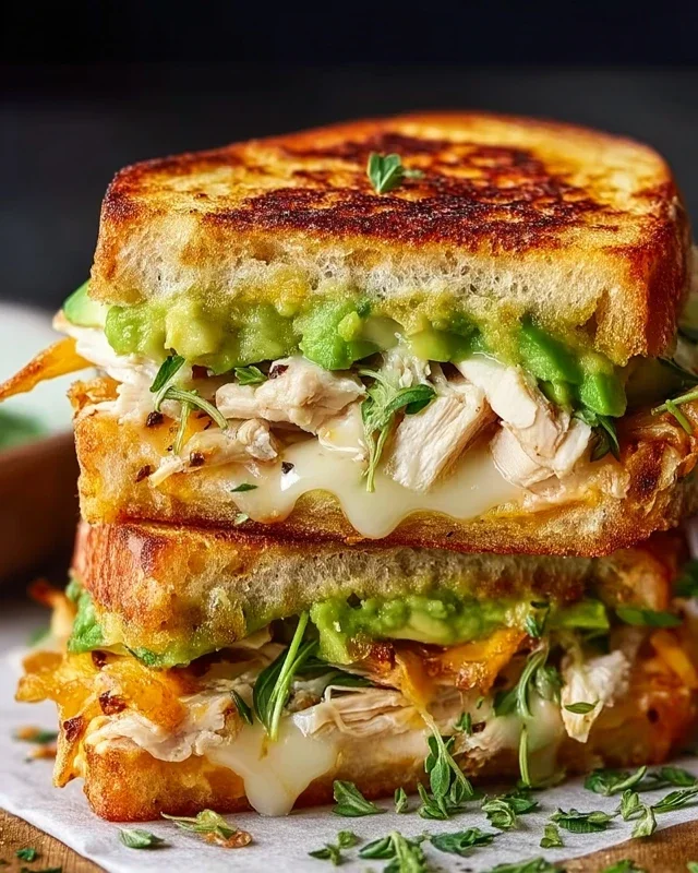 Chicken Avocado Melt Sandwich
