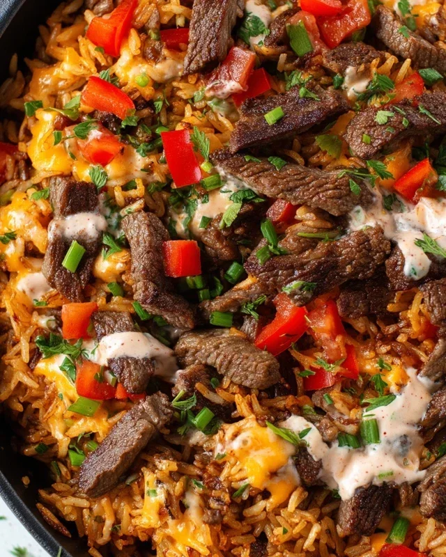 Steak Queso Rice A Flavorful Recipe