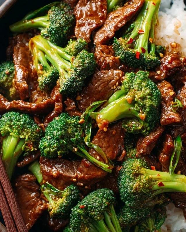 Chinese Beef and Broccoli (牛肉炒西兰花)