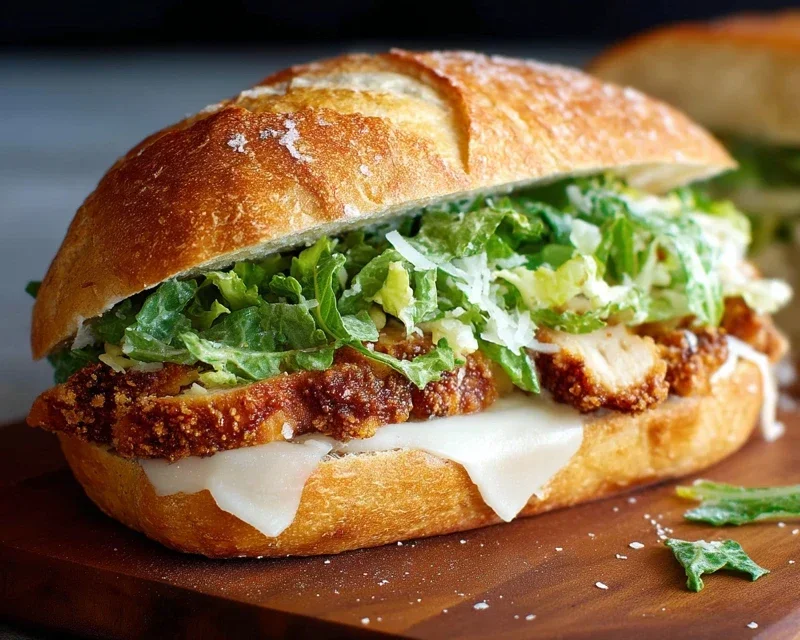 Crispy Chicken Caesar Sandwich