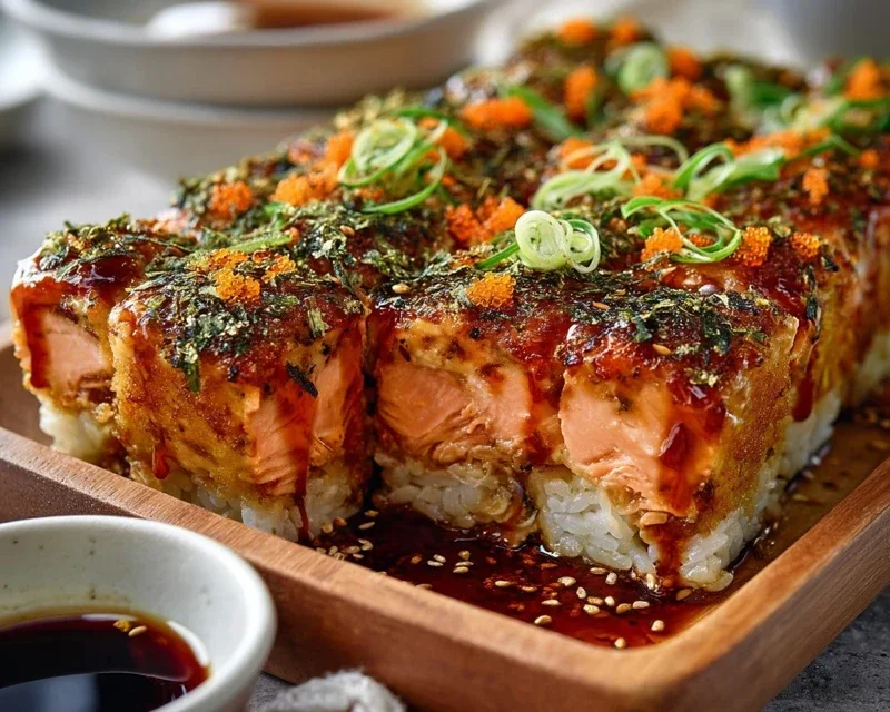 Spicy Salmon Sushi Bake Recipe