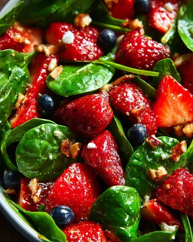15-Minute Strawberry Spinach Salad