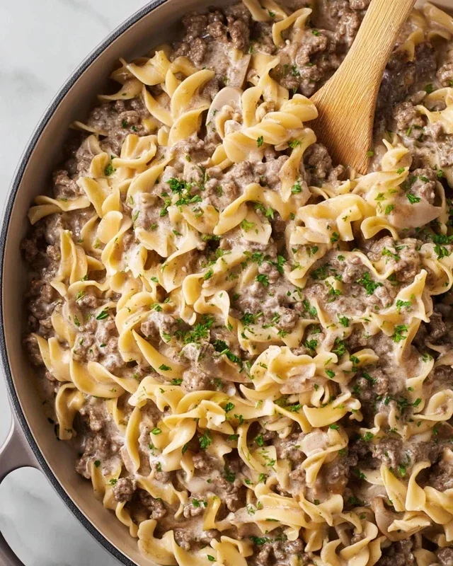 30-Minute Ground Beef Stroganoff