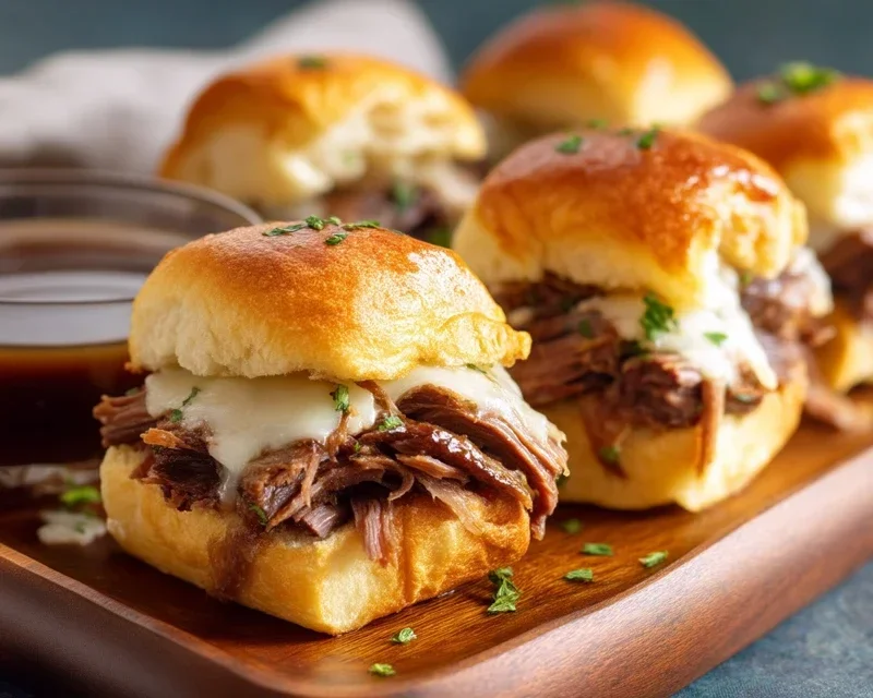 Easy French Dip Sliders Recipe