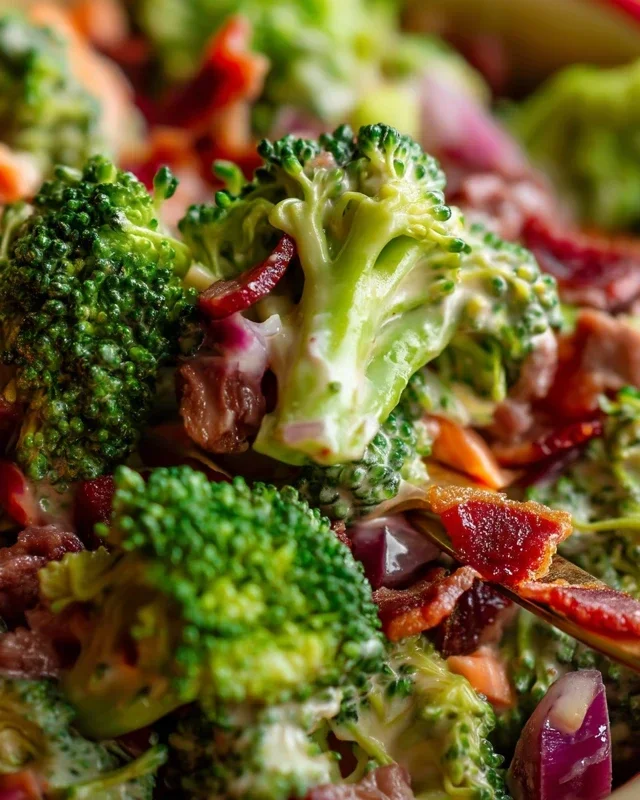 Broccoli Salad with Beef Beef Bacon Recipe