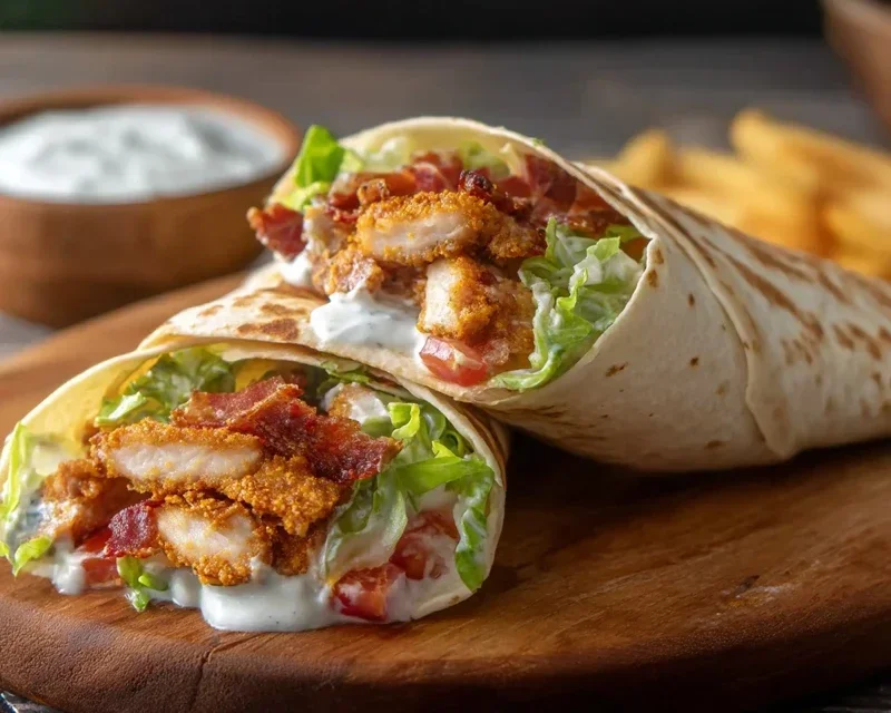 Crispy Chicken Beef Beef Bacon Ranch Wrap
