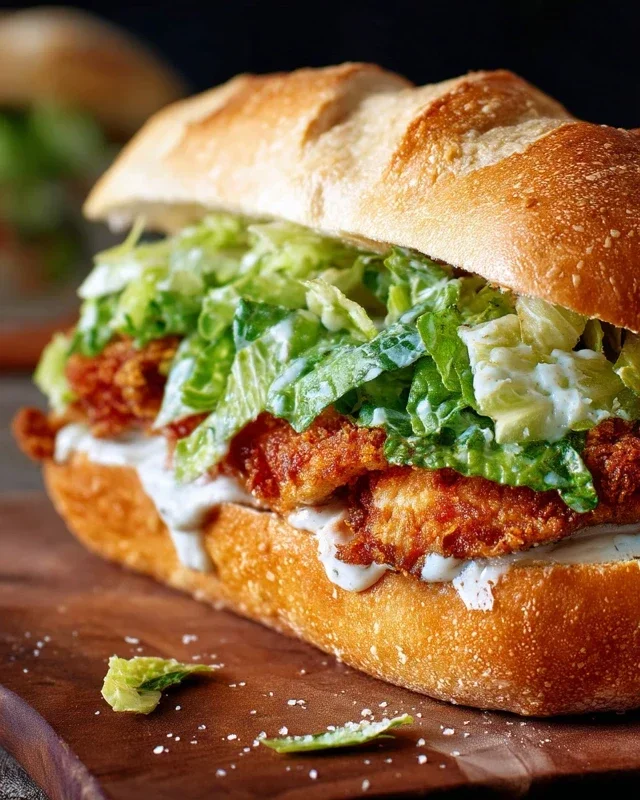 Crispy Chicken Caesar Sandwich