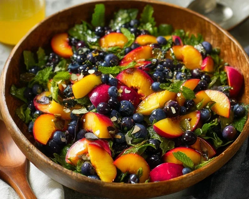 Summer Peach Fruit Salad