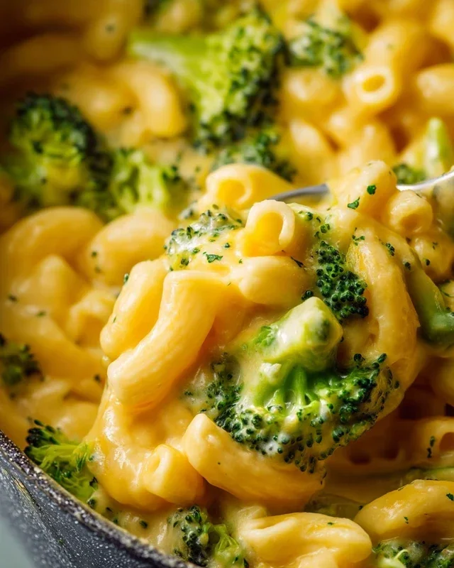 One Pot Healthy Broccoli Mac and Cheese