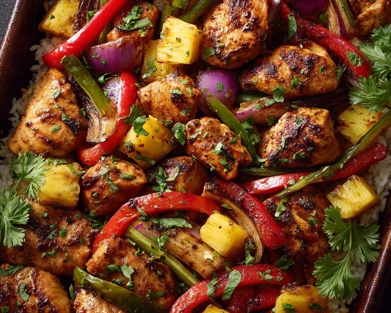 Hawaiian Chicken Sheet Pan
