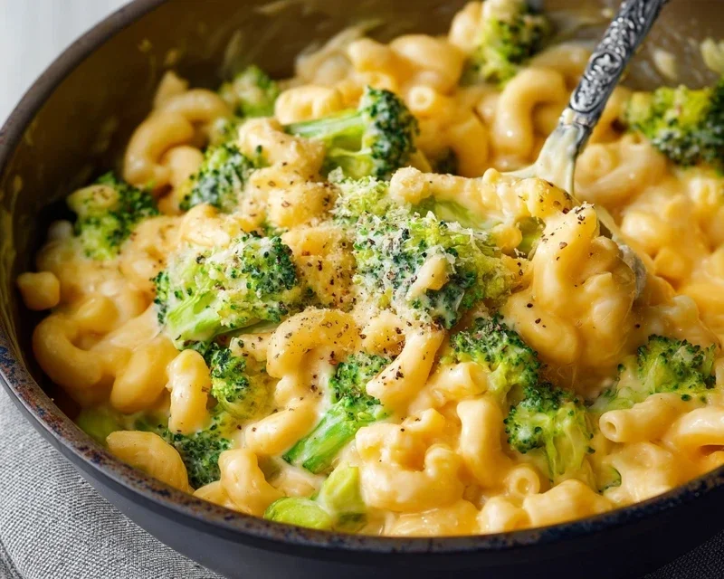 One Pot Healthy Broccoli Mac and Cheese