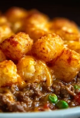 Tater Tot Casserole with Ground Beef