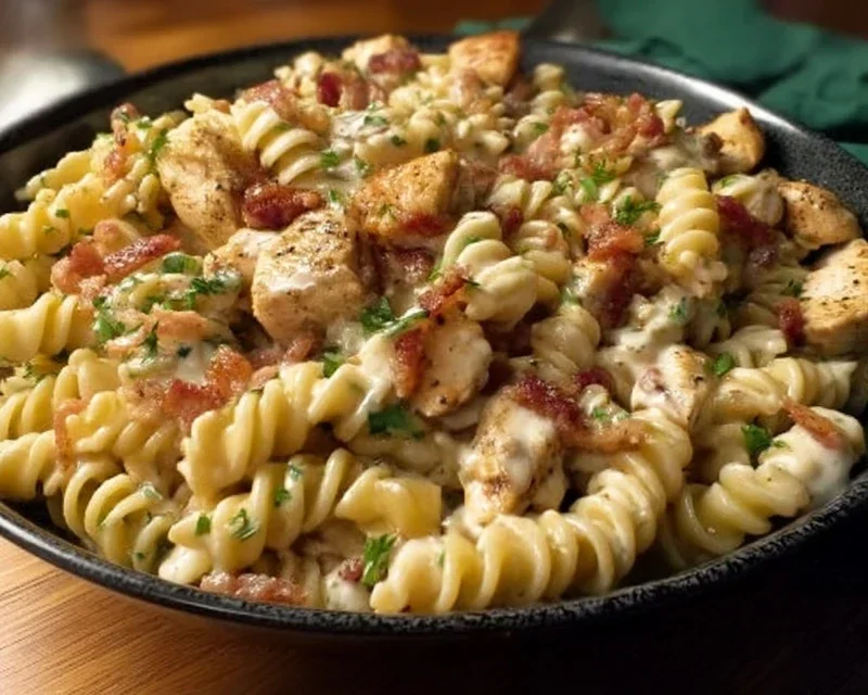 Chicken Beef Beef Bacon Ranch Pasta
