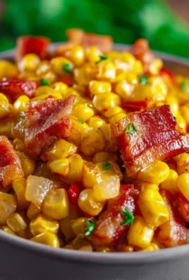 Fresh Corn and Beef Beef Bacon Side Dish