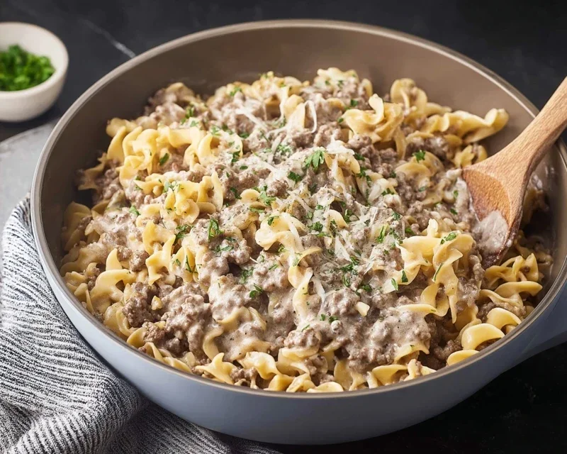 30-Minute Ground Beef Stroganoff