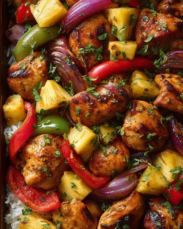 Hawaiian Chicken Sheet Pan