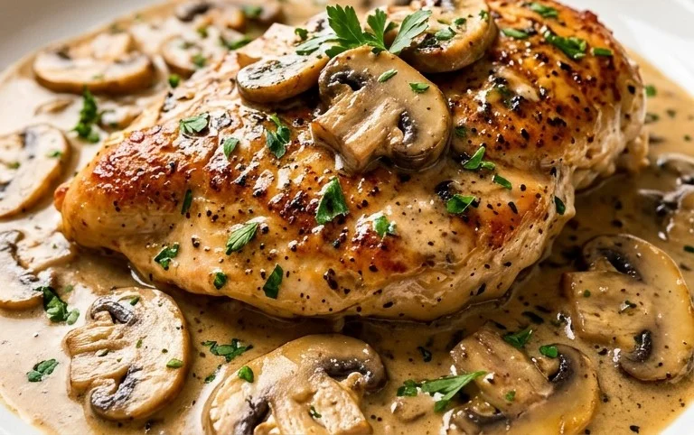 Creamy Mushroom Chicken Recipe