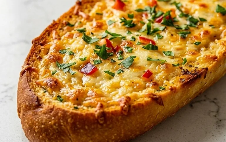BEST CHEESY GARLIC BREAD RECIPE