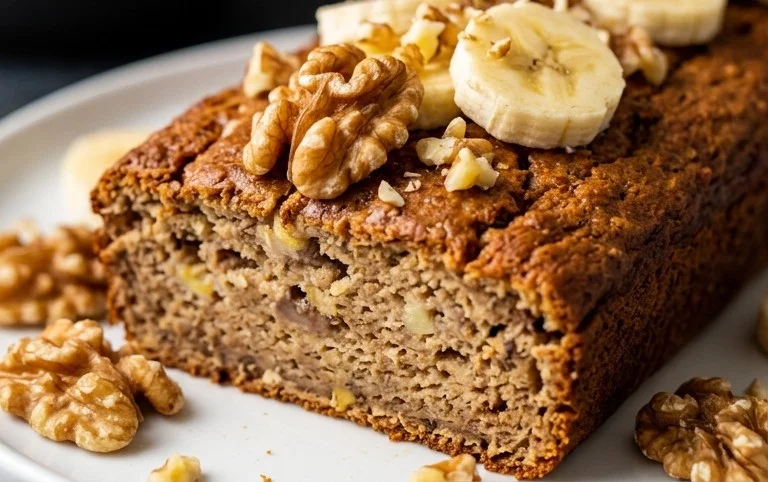 Healthy 5-Ingredient Flourless Banana Bread