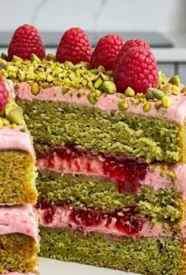 Pistachio Raspberry Cake