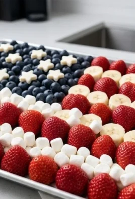 4th of July Fruit Platter Idea | How to Make an American Flag