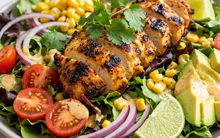 Peruvian Grilled Chicken Salad