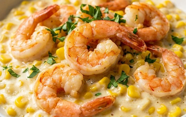 Shrimp and Creamed Corn (30 Minutes, One-Pan)
